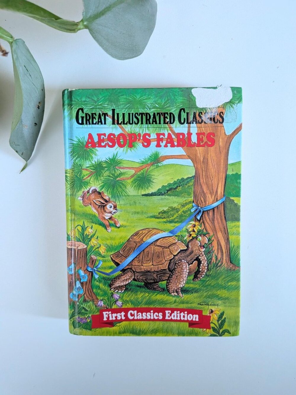3/$35✨Vintage 1980s Aesop's Fables Hardcover Book | Retro Illustrated Classic